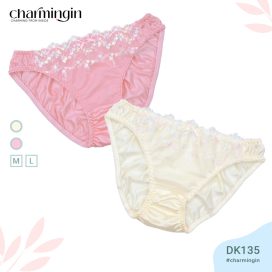 Quần lót dệt kim cao cấp ren thêu hoa nhí dễ thương size M, L - QLDK0135