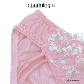 Quần lót dệt kim cao cấp ren thêu hoa nhí dễ thương size M, L - QLDK0135