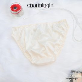 Quần lót dệt kim cao cấp siêu mềm mịn ren hoa dễ thương size M, L - QLDK0155