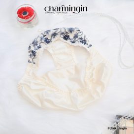 Quần lót dệt kim cao cấp siêu mềm mịn ren hoa dễ thương size M, L - QLDK0155