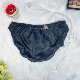 [SIZE LỚN] Quần lót dệt kim kiểu dáng cổ điển màu đen size 3L, 4L, 5L, 6L, 7L - QLDKCDDENB