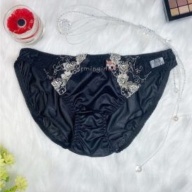[SIZE LỚN] Quần lót dệt kim kiểu dáng cổ điển màu đen size 3L, 4L, 5L, 6L, 7L - QLDKCDDENB