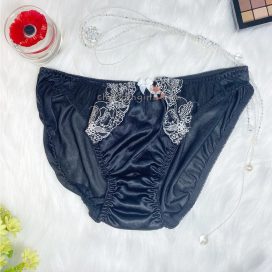 [SIZE LỚN] Quần lót dệt kim kiểu dáng cổ điển màu đen size 3L, 4L, 5L, 6L, 7L - QLDKCDDENB