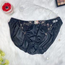 [SIZE LỚN] Quần lót dệt kim kiểu dáng cổ điển màu đen size 3L, 4L, 5L, 6L, 7L - QLDKCDDENB