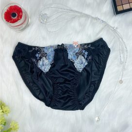 Quần lót dệt kim kiểu dáng cổ điển màu đen size S, M, L, LL - QLDKCDDENS