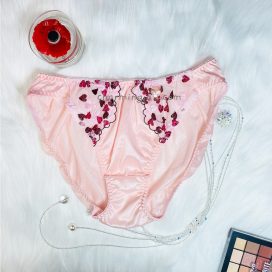 [SIZE LỚN] Quần lót dệt kim kiểu dáng cổ điển màu hồng size lớn 3L, 4L, 5L, 6L, 7L - QLDKCDHONGB75