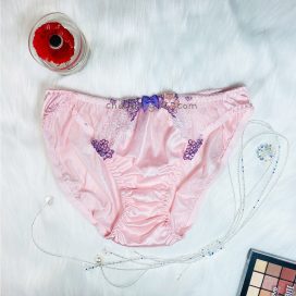 [SIZE LỚN] Quần lót dệt kim kiểu dáng cổ điển màu hồng size lớn 3L, 4L, 5L, 6L, 7L - QLDKCDHONGB75