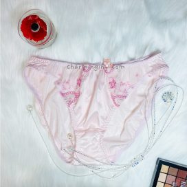 [SIZE LỚN] Quần lót dệt kim mềm mịn kiểu dáng cổ điển màu hồng size lớn 3L, 4L, 5L, 6L, 7L - QLDKCDHONGB85