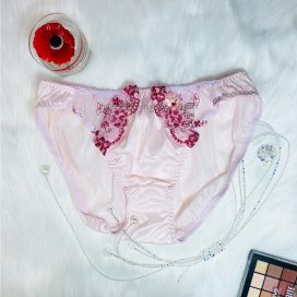 [SIZE LỚN] Quần lót dệt kim mềm mịn kiểu dáng cổ điển màu hồng size lớn 3L, 4L, 5L, 6L, 7L - QLDKCDHONGB85