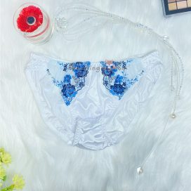 Quần lót dệt kim kiểu dáng cổ điển màu trắng size S, M, L, LL - QLDKCDTRANGS