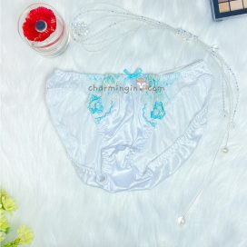Quần lót dệt kim kiểu dáng cổ điển màu trắng size S, M, L, LL - QLDKCDTRANGS
