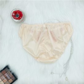 Quần lót dệt kim mềm mịn kiểu dáng cổ điển màu vàng/kem size S, M, L, LL - QLDKCDVANGS85
