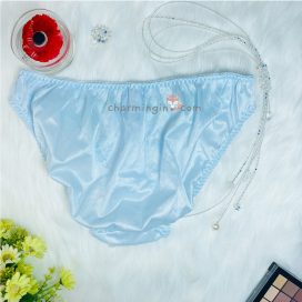 Quần lót dệt kim mềm mịn kiểu dáng cổ điển màu xanh dương size lớn 3L, 4L, 5L, 6L, 7L - QLDKCDXANHDUONGB85