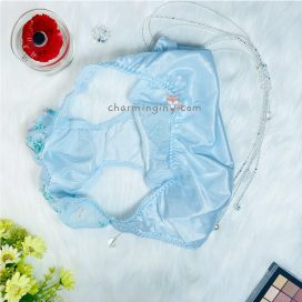 Quần lót dệt kim mềm mịn kiểu dáng cổ điển màu xanh dương size lớn 3L, 4L, 5L, 6L, 7L - QLDKCDXANHDUONGB85