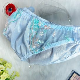 Quần lót dệt kim mềm mịn kiểu dáng cổ điển màu xanh dương size lớn 3L, 4L, 5L, 6L, 7L - QLDKCDXANHDUONGB85