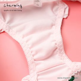 Quần lót lụa sữa siêu mềm hình cherry dễ thương size M, L - QLLS0001