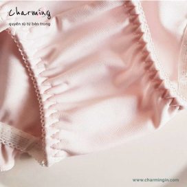 Quần lót lụa sữa siêu mềm hình cherry dễ thương size M, L - QLLS0001