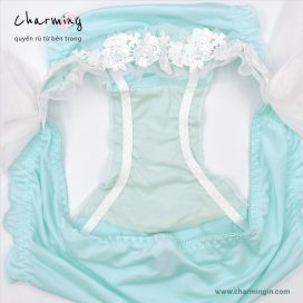 Quần lót công chúa ren hoa nơ hai bên hông xinh xắn - QLMF0004
