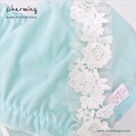 Quần lót công chúa ren hoa nơ hai bên hông xinh xắn - QLMF0004