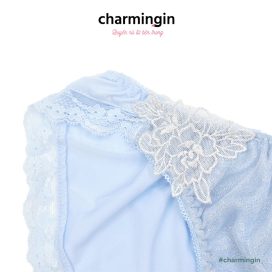 Quần lót cao cấp lấp lánh kim tuyến viền ren hoa thời trang size M, L, LL - QLMF0020