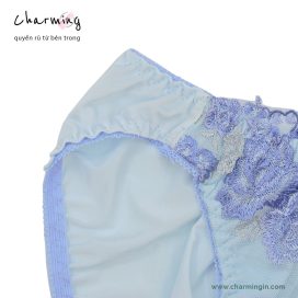 Quần lót cao cấp với ren họa tiết hoa hồng dễ thương size S, M - QLMF0021