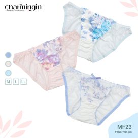 Quần lót cao cấp lưng ren co giãn phối voan hoa thời trang size M, L, LL - QLMF0023