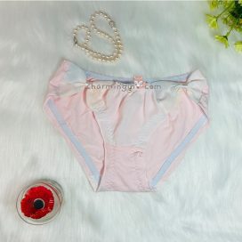 Quần lót cotton dễ thương kiểu nơ 2 bên size M, L - QLCT0001