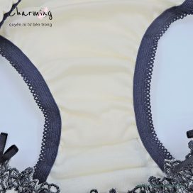 Quần lót cao cấp ren nơ họa tiết độc đáo quyến rũ size M, L, LL - QLMF0032