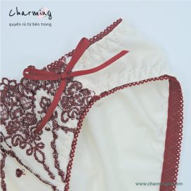 Quần lót cao cấp ren nơ họa tiết độc đáo quyến rũ size M, L, LL - QLMF0032