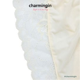 Quần lót cao cấp màu loang viền ren nơ tinh tế size M- QLMF0034