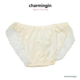 Quần lót cao cấp màu loang viền ren nơ tinh tế size M- QLMF0034