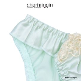 Quần lót phối satin lụa bóng sang trọng lưng co giãn size M, L - QLMF0039