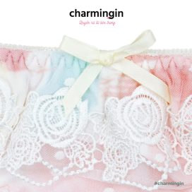 Quần lót cao cấp loang màu phối ren hoa xinh xắn size M , L, LL - QLMF0041