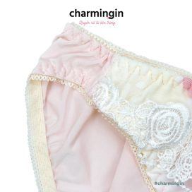 Quần lót cao cấp loang màu phối ren hoa xinh xắn size M , L, LL - QLMF0041