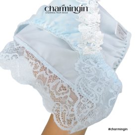 Quần lót cao cấp viền ren màu pastel mềm mịn size M, L, LL - QLMF0045