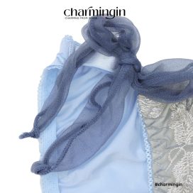 Quần lót mềm mịn ren hoa với dây hông cùng voan nơ đa phong cách size M, L - QLMF0046