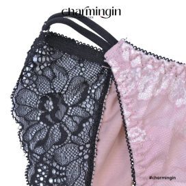 Quần lót microfiber dây hông viền ren thời trang size M, L - QLMF0047