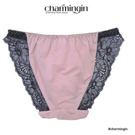 Quần lót microfiber dây hông viền ren thời trang size M, L - QLMF0047