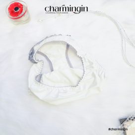 Quần lót microfiber thêu ren chéo thời trang size M, L, LL, 3L - QLMF0051