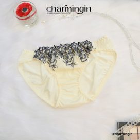 Quần lót microfiber ren thêu hoa sang trọng size M, L, LL - QLMF0053