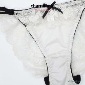 Quần lót ren nơ dây lưng đôi quyến rũ size L (form nhỏ) - QLRL0006