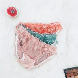 Quần lót voan xuyên thấu cao cấp sexy size M, L (dây cột rời) - QLRL0011