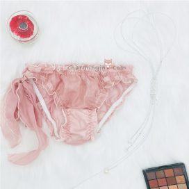 Quần lót voan xuyên thấu cao cấp sexy size M, L (dây cột rời) - QLRL0011