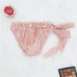 Quần lót voan xuyên thấu cao cấp sexy size M, L (dây cột rời) - QLRL0011