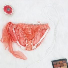 Quần lót voan xuyên thấu cao cấp sexy size M, L (dây cột rời) - QLRL0011