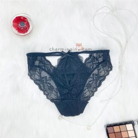 Quần lót ren không viền kiểu dáng dây nơ sexy quyến rũ size M, XL, XXL - QLRL0012