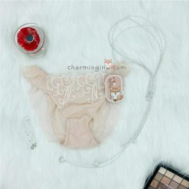 Quần lót viền ren lưng bèo voan dễ thương size M, L - QLRL0015