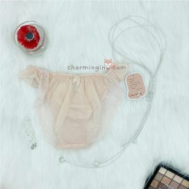 Quần lót viền ren lưng bèo voan dễ thương size M, L - QLRL0015