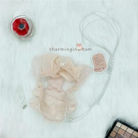 Quần lót viền ren lưng bèo voan dễ thương size M, L - QLRL0015