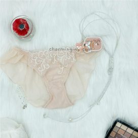 Quần lót viền ren lưng bèo voan dễ thương size M, L - QLRL0015